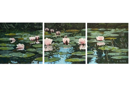 Water Lilies (Triptych)
6" x 18" Private Collection